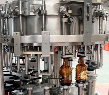 Glass Bottle Carbonated Soft Drink Beer Washing Filling Crown Capping Labeling Packing Machine