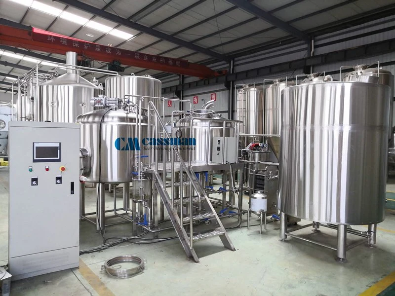 Cassman SUS304 2 Vessels 1000L 10bbl Beer Brewery Equipment for Brewpub Beer Brewing