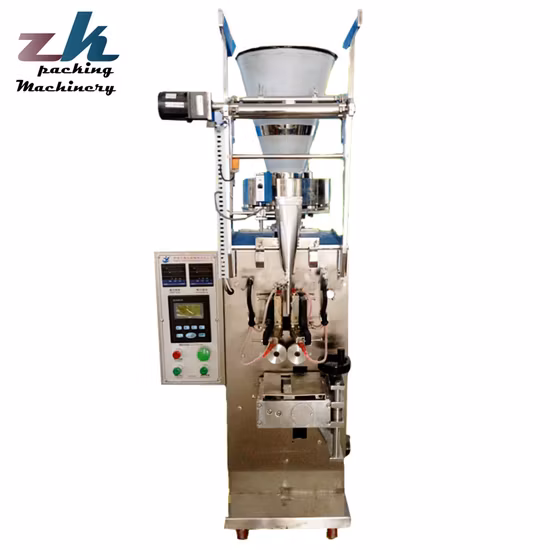 Riempitrice automatica verticale per sale/essiccante/seme/spezia/zucchero/popcorn/caffè/noci/arachidi/verdura/frutta secca confezionatrice per snack granulari