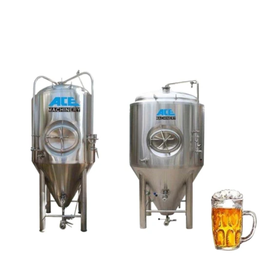 Miglior prezzo 500L 1000L 2500L 5000L Fermentatore per birra artigianale Giacca di raffreddamento conica Serbatoio di fermentazione Birrificio Fabbrica completa di attrezzature per la produzione di birra